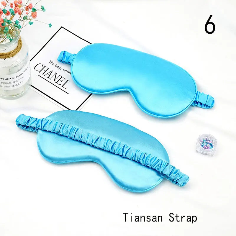 Imitated Silk Eye Mask for Sleeping Breathable Eyeshade Cover Sleeping Mask for Travel Nap Soft Comfort Blindfold Night Eyepatch