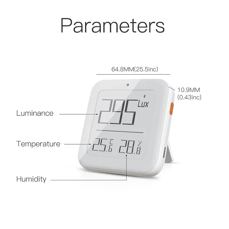SmartLife Tuya Smart ZigBee Bluetooth-Compatible Mesh Brightness Thermometer Light Temperature Humidity Detector Wireless Remote
