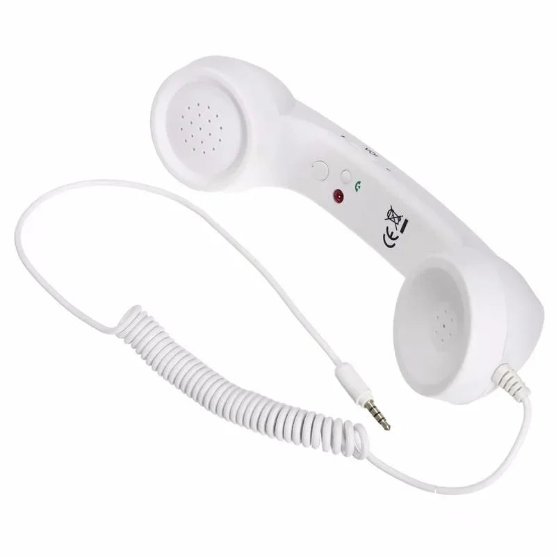 Retro Telephone Handset 3.5mm Mic for Mobile Devices | Tidesmit WHITE Tidesmit