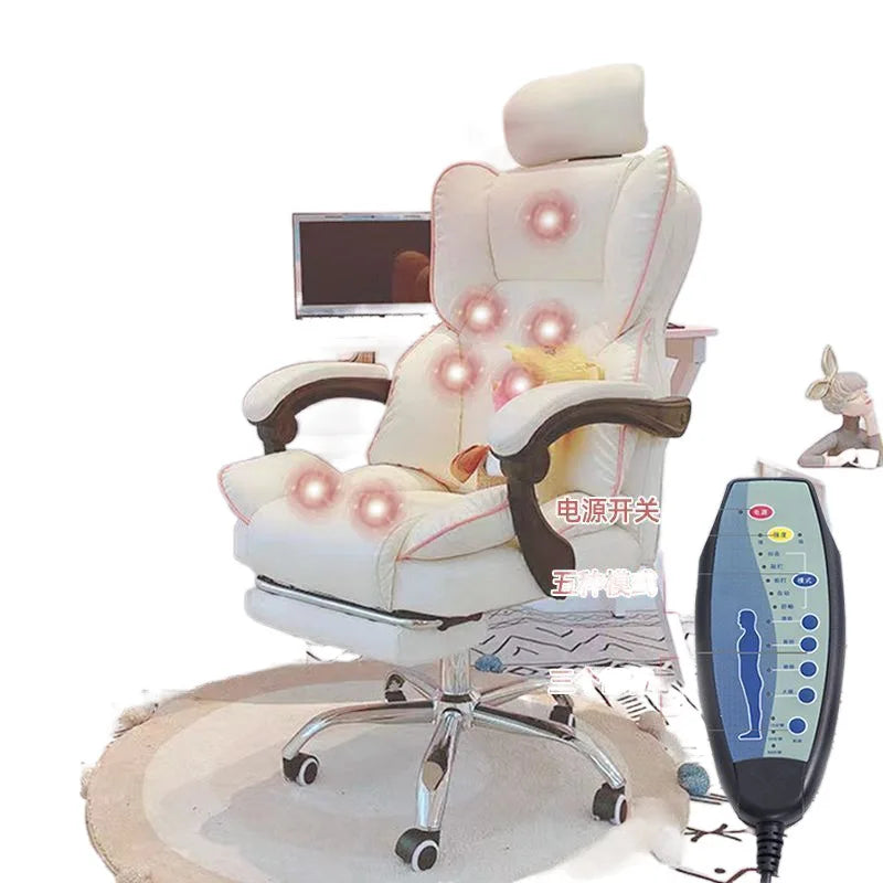 Massage Gaming Chair with Reclining Back Support and Heat Therapy Massage Chairs Tidesmit