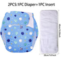 BIAI 2PCS Adult Cloth Diapers Washable Old Man's Diaper Pants Reusable Anti-bed-wetting Device Teenage Nappy Trousers