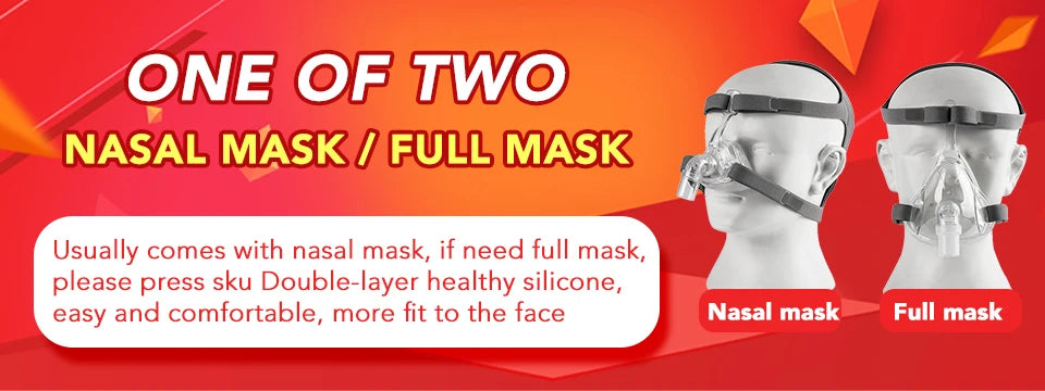 RESOXY CPAP Full Face Mask Auto BiPAP CPAP Mouth Mask Medical Silicon Full Facial Mask With Headgear for Sleep Apnea Snoring