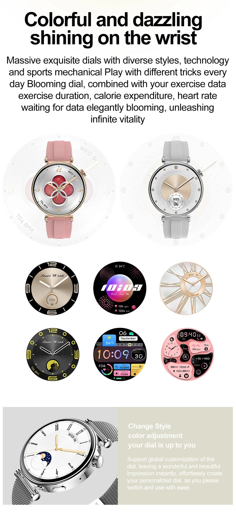 2026 New For Original Watch Mini Women Smartwatch GPS motion trail NFC 466*466 HD Full screen touch Ladies Smartwatch