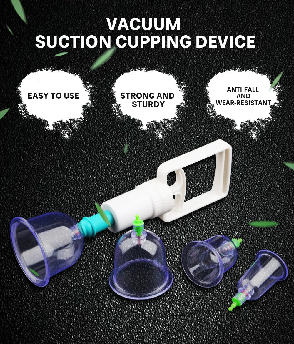 Vacuum Cupping Massage Kit for Deep Tissue and Muscle Recovery Fascia Gun Tidesmit