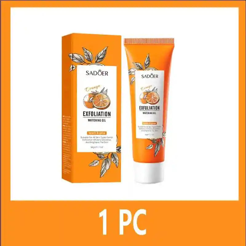 Orange Exfoliating Gel Facial Scrub for Pore and Blackhead Care Scrubs Treatments 1PC Tidesmit