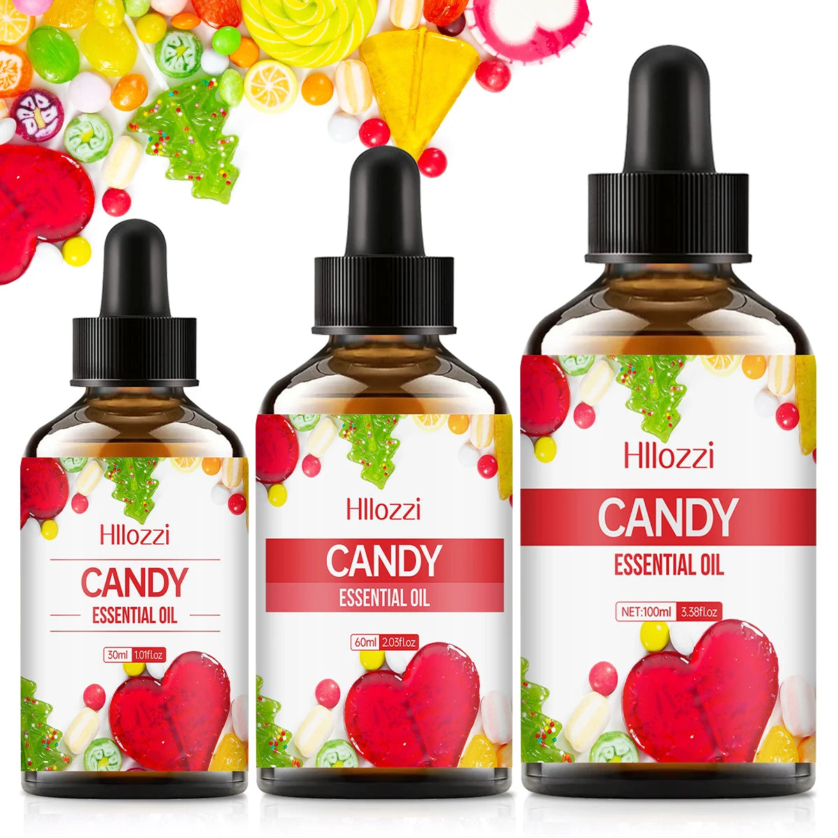Candy essential oil, candy scent, suitable for body massage and hair care, aromatherapy candles, home use.