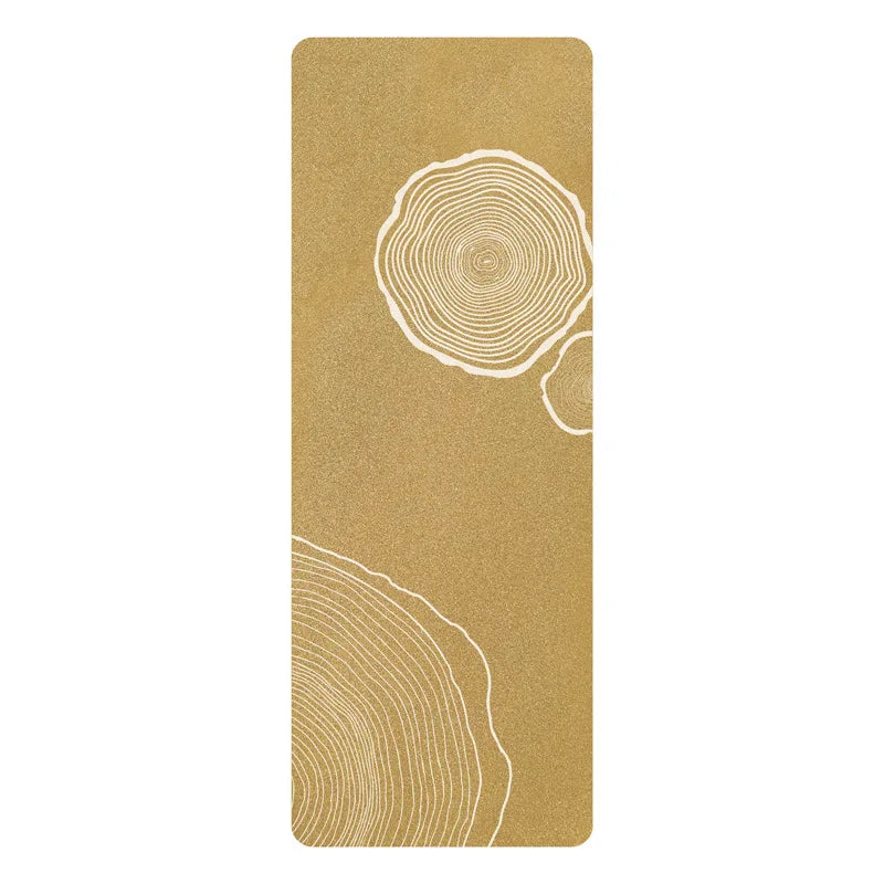 Cork yoga mat natural rubber sports wear-resistant non-slip thickened fitness home mat wholesale can be customized