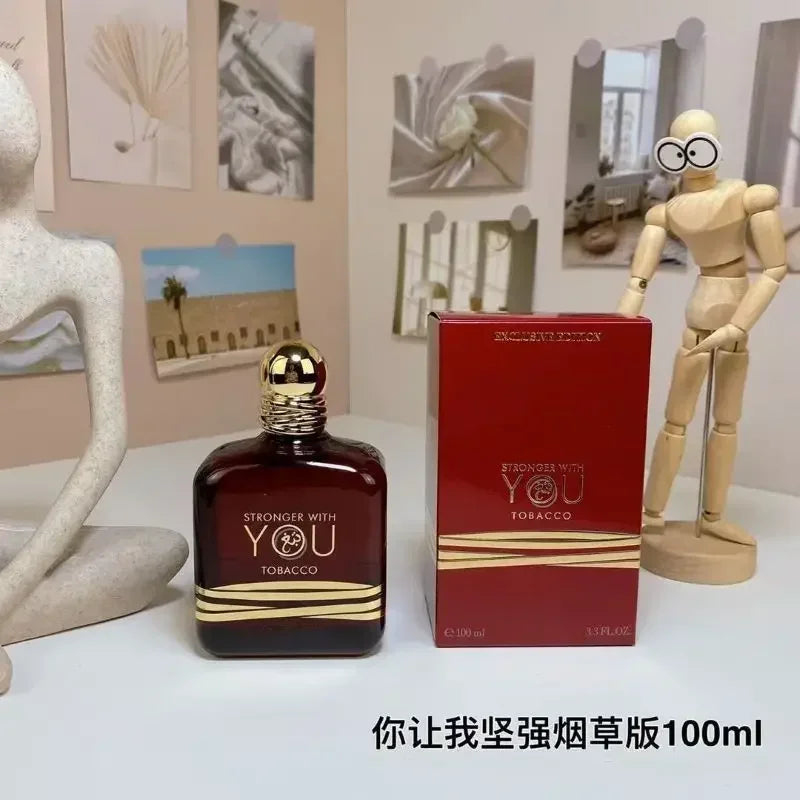 Stronger With You Tobacco 100ml perfume for men and women. Square bottle, long-lasting unisex scent, exclusive edition.