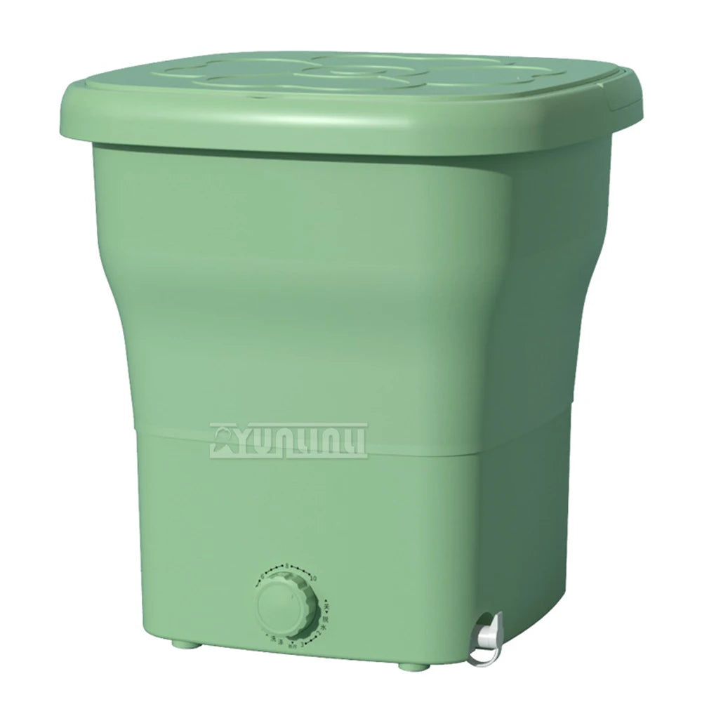 Tidesmit foldable portable washing machine for socks and underwear featuring compact design for easy storage