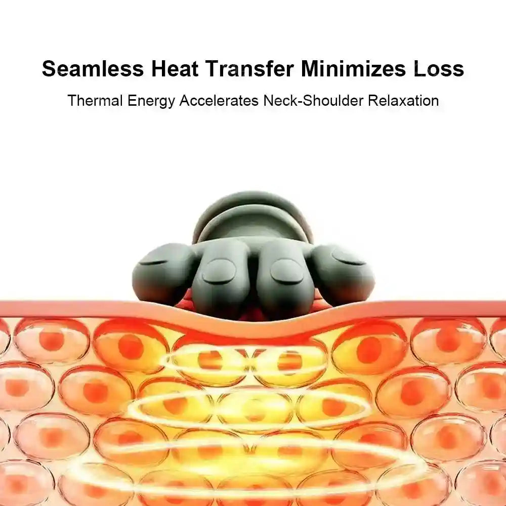 Electric Neck and Shoulder Massager with Heat - 3-Level Roller Massage Roller Tidesmit
