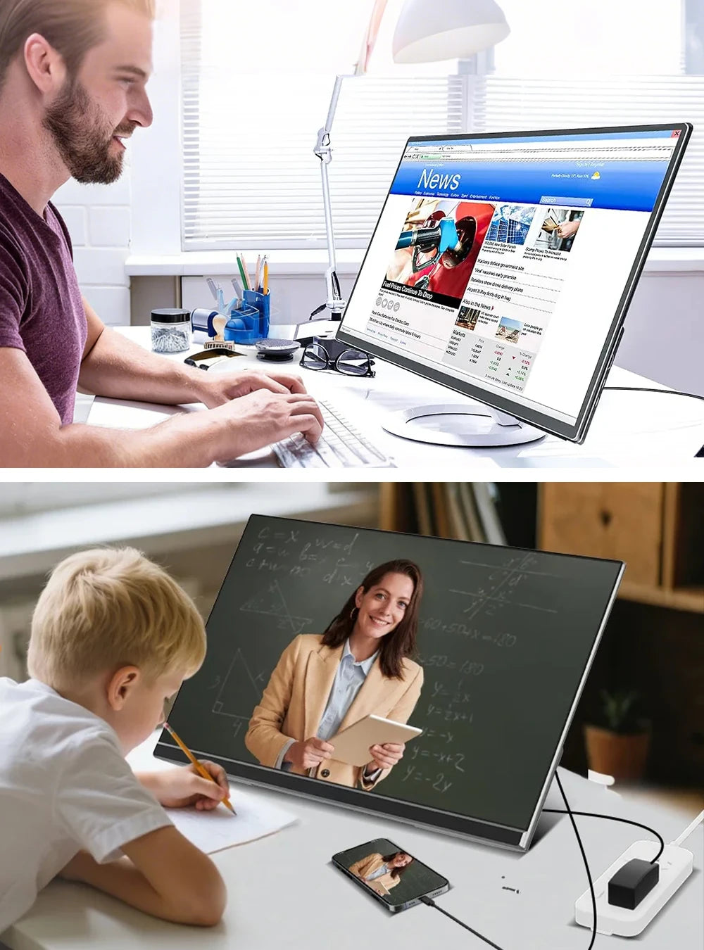 UPERFECT UColor Apex 19 144Hz UHD 4K Portable Monitor QLED Screen For Gaming Travel Laptop Phone Game Console Steam Deck PS5 PC