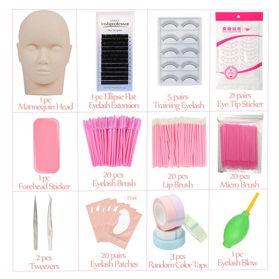Tidesmit mannequin training head with removable eyelids for eyelash extension and professional makeup practice