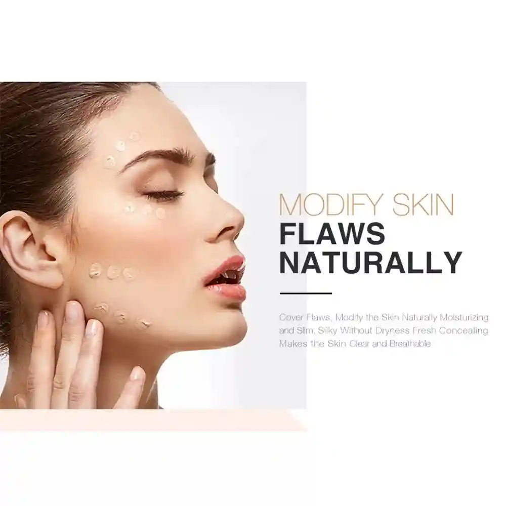 Tidesmit O.TWO.O liquid face concealer full coverage waterproof long lasting eye dark circles makeup texture view