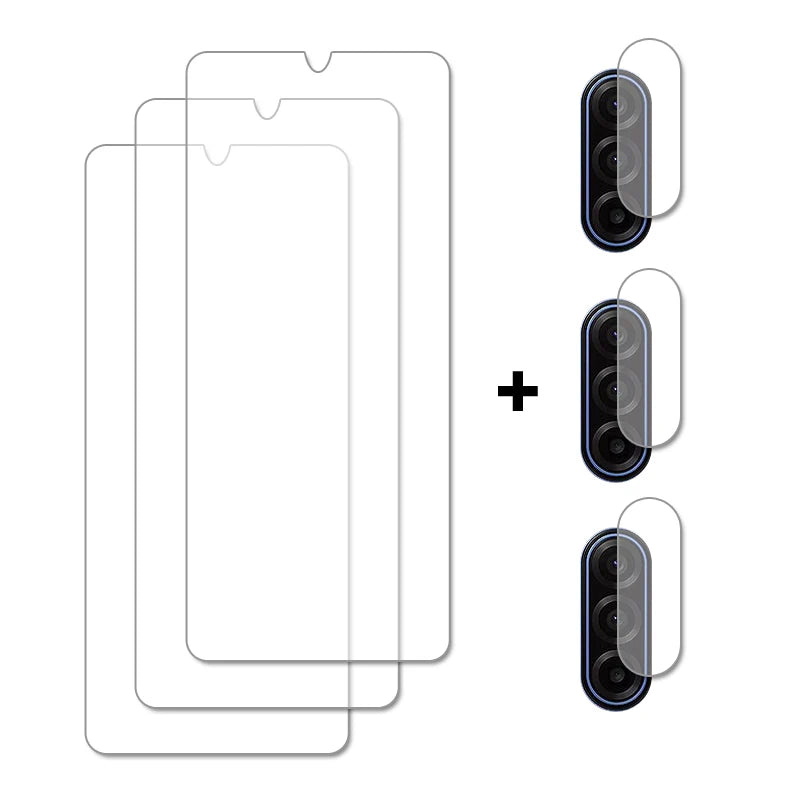 For Samsung Galaxy A17 Glass Samsung A17 Screen Protector Tempered Glass Protective Phone Rear Camera Lens Film For Samsung A17 AE 3Glass-3Camera Film Galaxy A17 Tidesmit