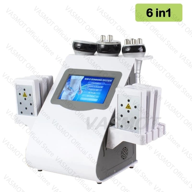 9-in-1 Ultrasonic Cavitation Machine for Professional Body Slimming Body Shaping Massage Equipment 6IN1 Tidesmit