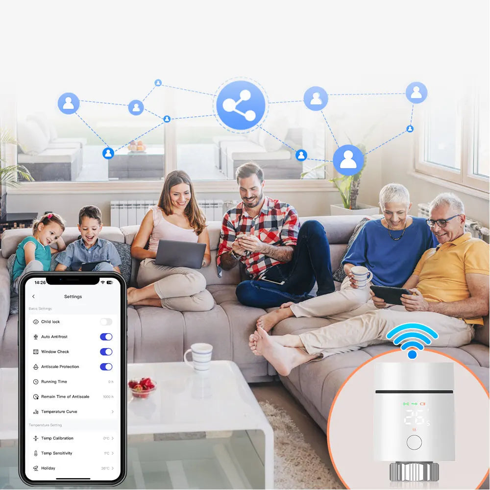 AVATTO ZigBee 3.0 Thermostat Radiator Valve,Smart TRV Thermostatic Valve Temperature Controller Support Alexa Google Home