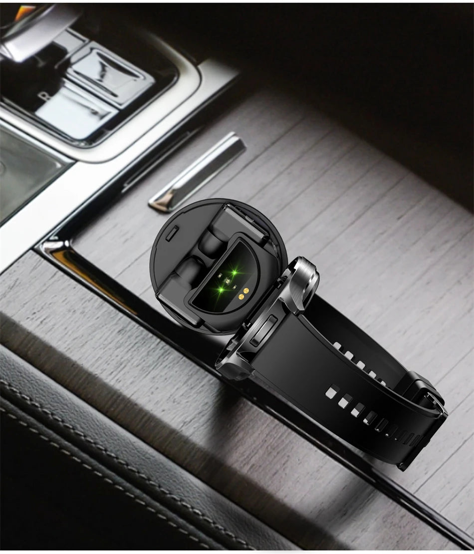 New TWS 2 in 1 Smart Watch with Headphones Sports Clock Bluetooth Call Music Watches Men Health Monitor Women Smartwatch Earbuds