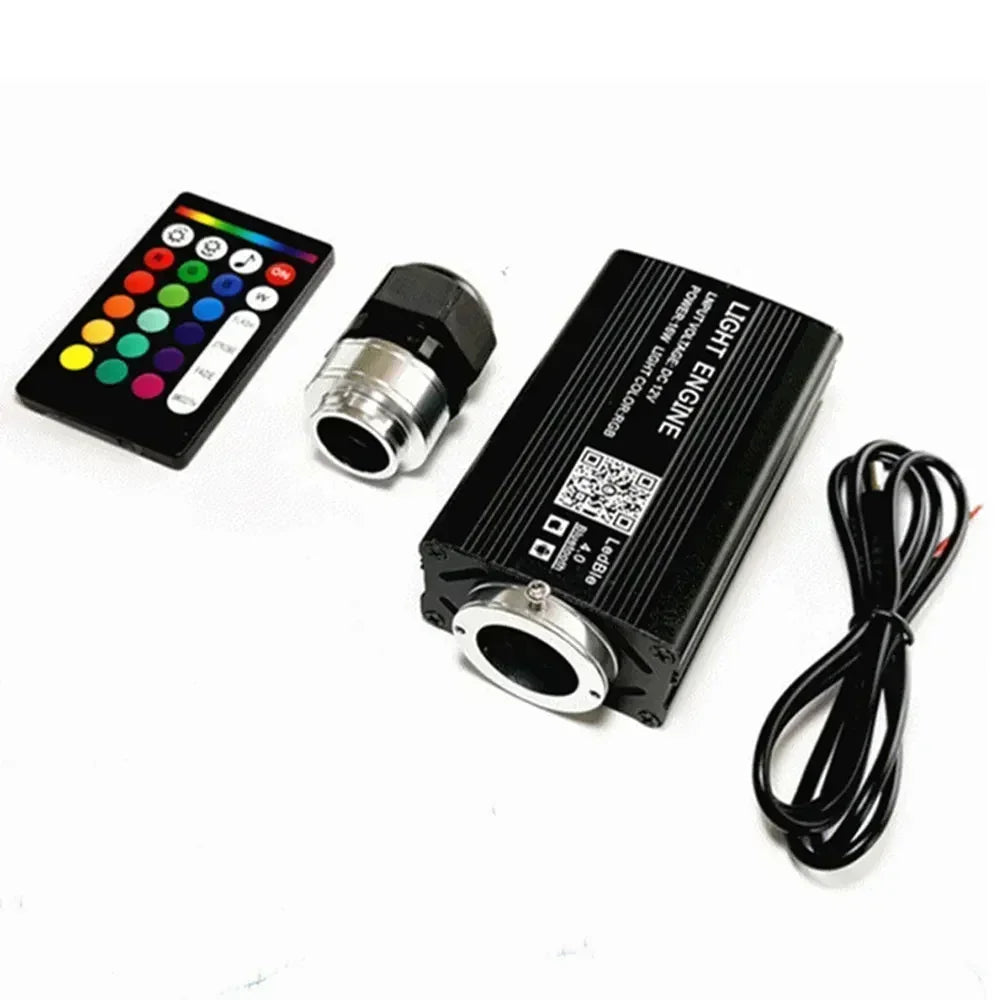 Fiber Optic Star Ceiling Kit - RGB Music Control with 16W LED Light Engine Tidesmit