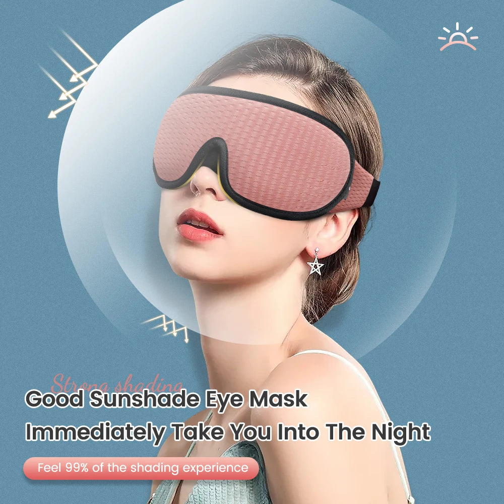 3D Sleep Eye Mask for Sleeping Mask Soft Memory Foam Eye Shades Blindfold Sleeping Aid Face Eyepatch Mask for Travel Couple Gift