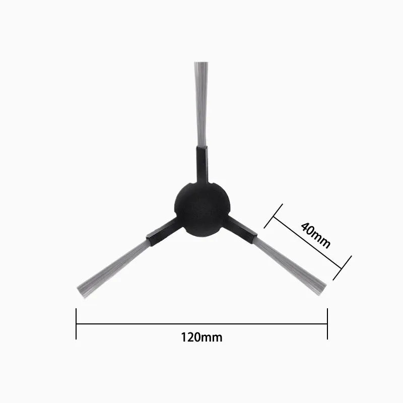 Tidesmit replacement parts set for Xiaomi Robot Vacuum X20 Max including main brush, side brush, filter, and mop cloth
