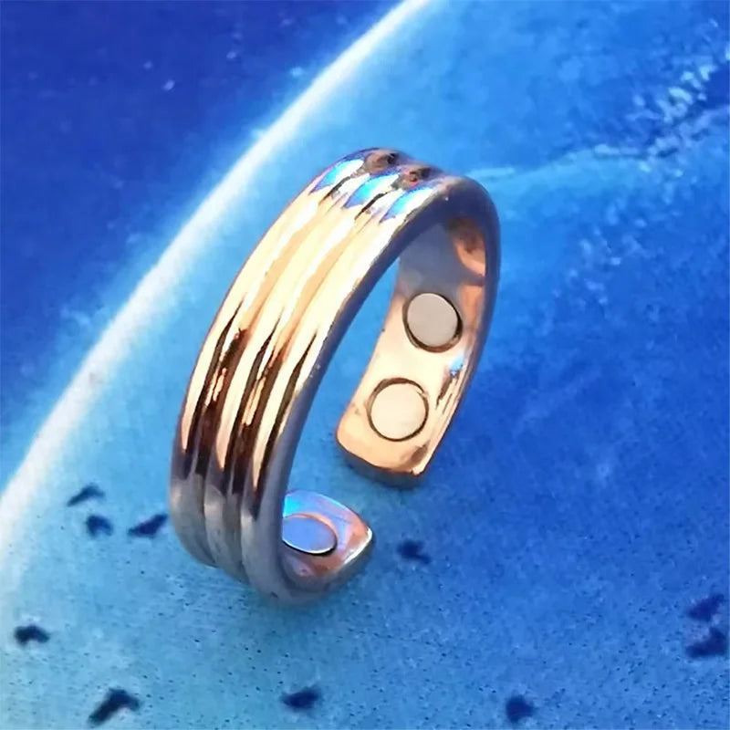 Anti Snoring Acupressure Ring - Adjustable Natural Sleep Aid Tidesmit 4 Texture Rose Gold Tidesmit