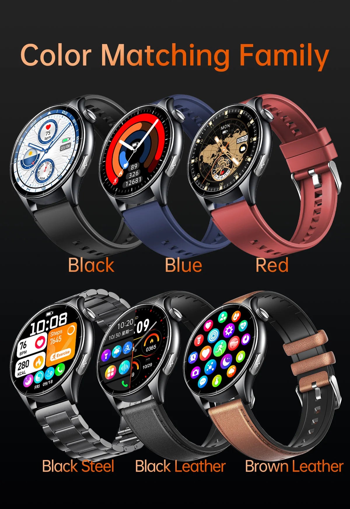 2026 New Smart Watch NFC ECG+PPG Blood oxygen Uric Acid Blood Pressure Sapphire Smartwatch Men For iPhone Android
