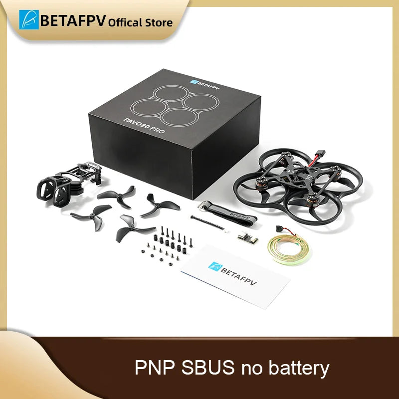 Pavo20 Brushless Whoop Quadcopter ELRS 2.4G - 4 Battery Flight Kit SBUS no battery Tidesmit