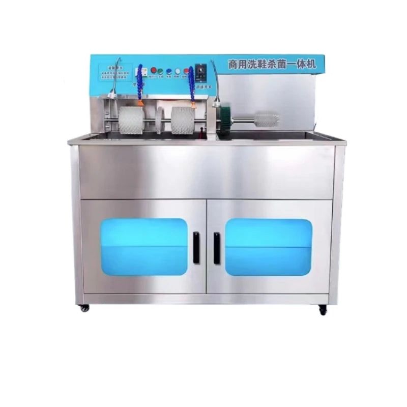 Tidesmit heavy duty shoe washer machine side angle showing durable commercial laundry build for 30 pair capacity