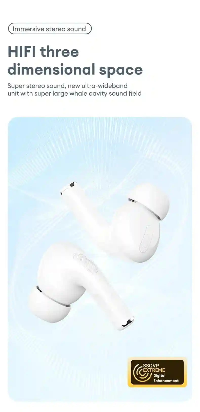 Wireless Bluetooth Earbuds with Low Latency Audio and Noise Cancellation Tidesmit