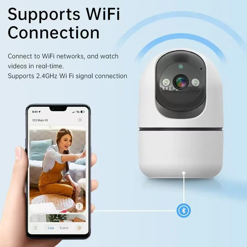 Tuya 2K 4MP Wifi IP Camera Smart Home Auto Tracking Full Night Vision Two Way Audio Wireless CCTV Video Baby Security Camera