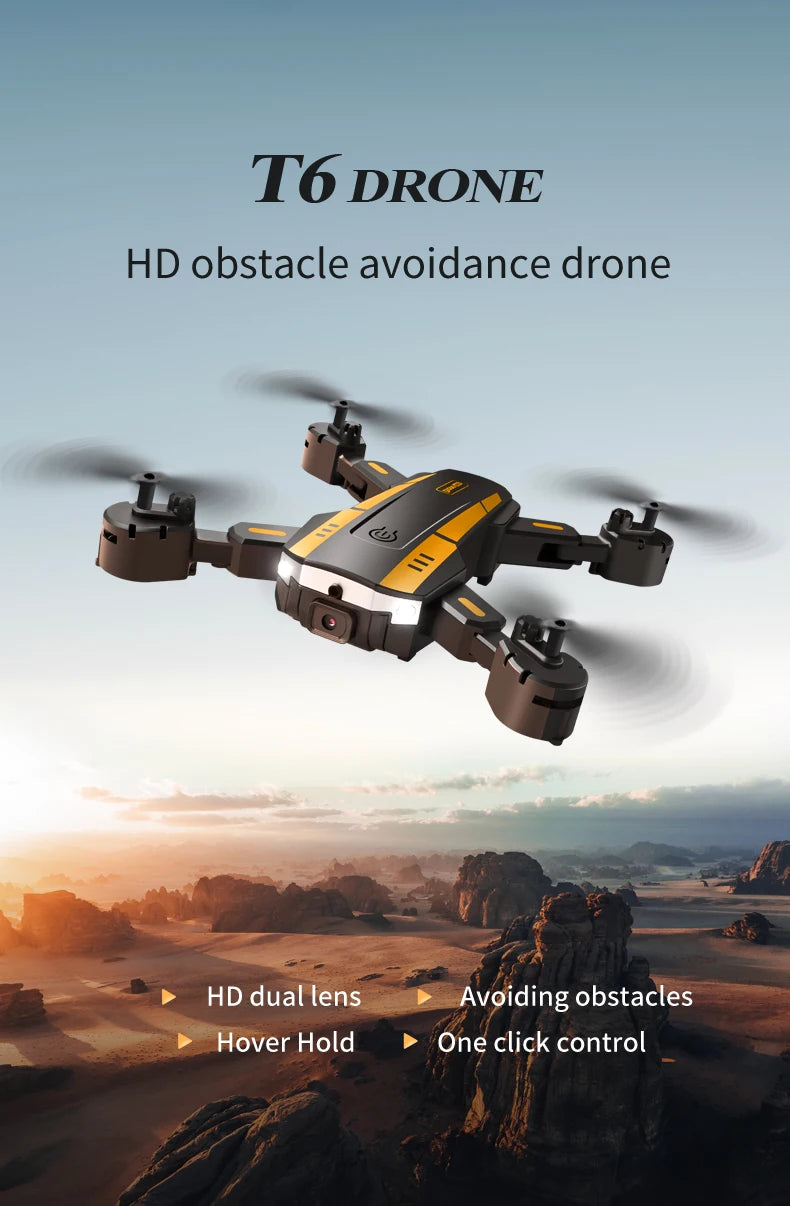 4K GPS Camera Drone with Obstacle Avoidance - Foldable Quadcopter Tidesmit