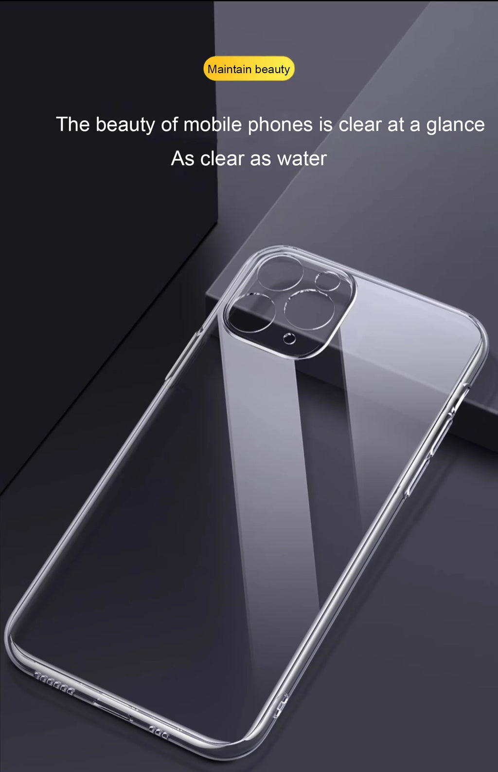 Clear Shockproof iPhone Case: Slim Fit Drop Protection by Tidesmit Tidesmit