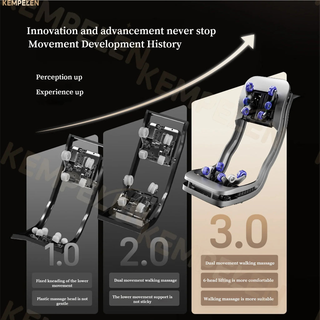 6D Dual-Core Electric Massage Chair with SL Track and Heat Therapy Body Shaping Massage Equipment Tidesmit