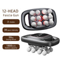 Deep Tissue Muscle Massage Gun | 12-Head Percussive Recovery Device Relaxation Treatment Black Tidesmit