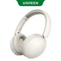 Tidesmit Wireless Headphones: 80H Playtime HiFi Over-Ear Bluetooth Audio Light Gray Tidesmit