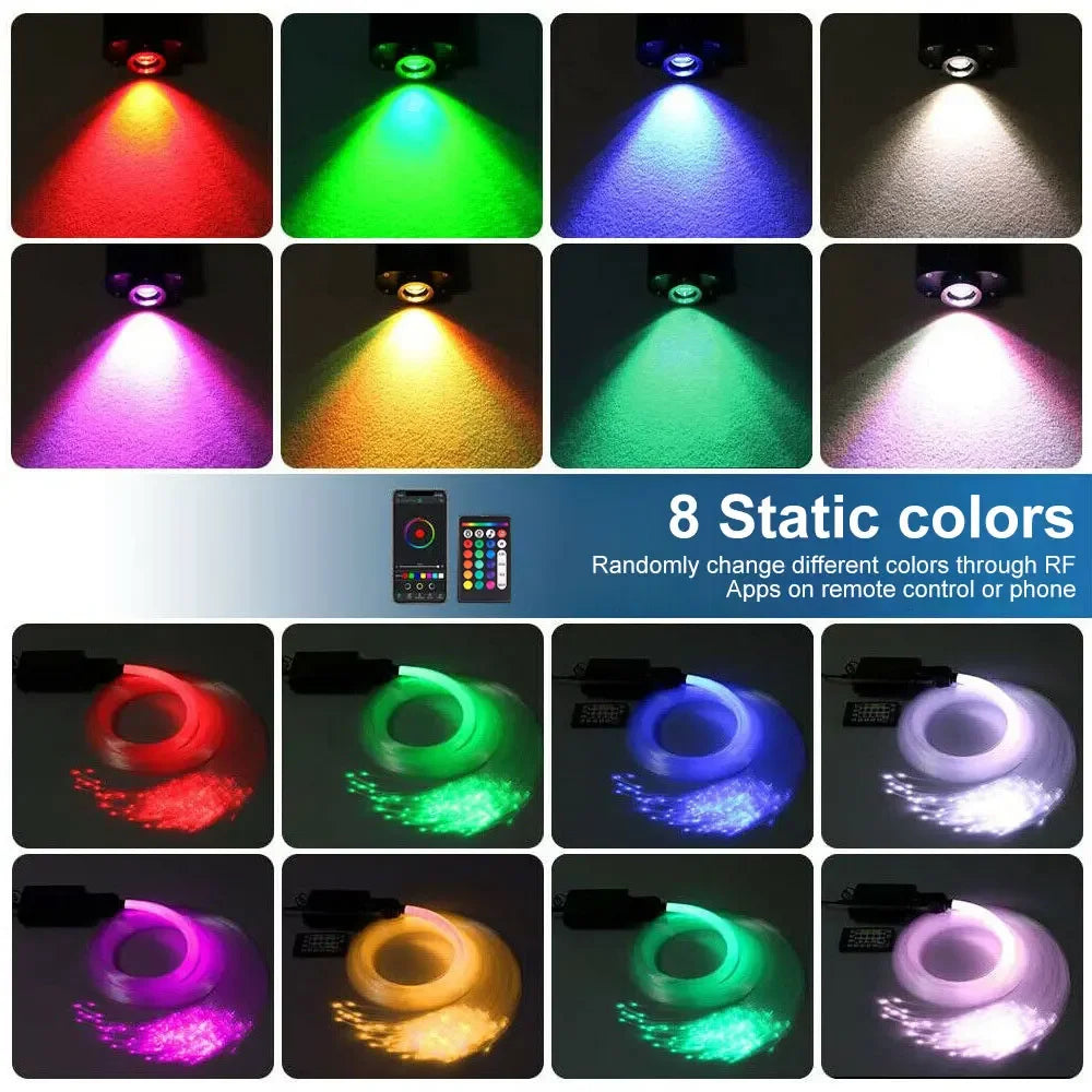 Fiber Optic Car Roof Star Light RGBW Kit - App Controlled Ceiling Lighting Tidesmit