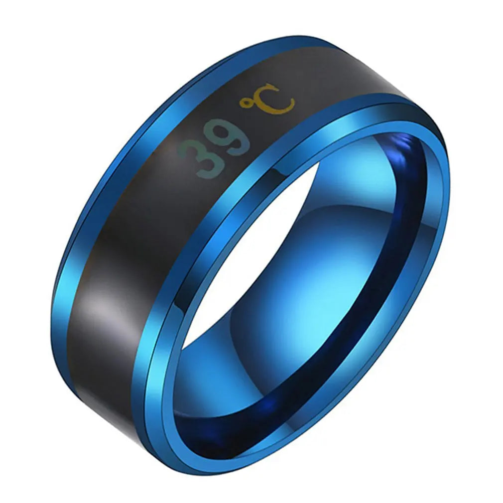 Smart Health Ring - Real Time Biometric Sensor Fitness Tracker Blue Tidesmit