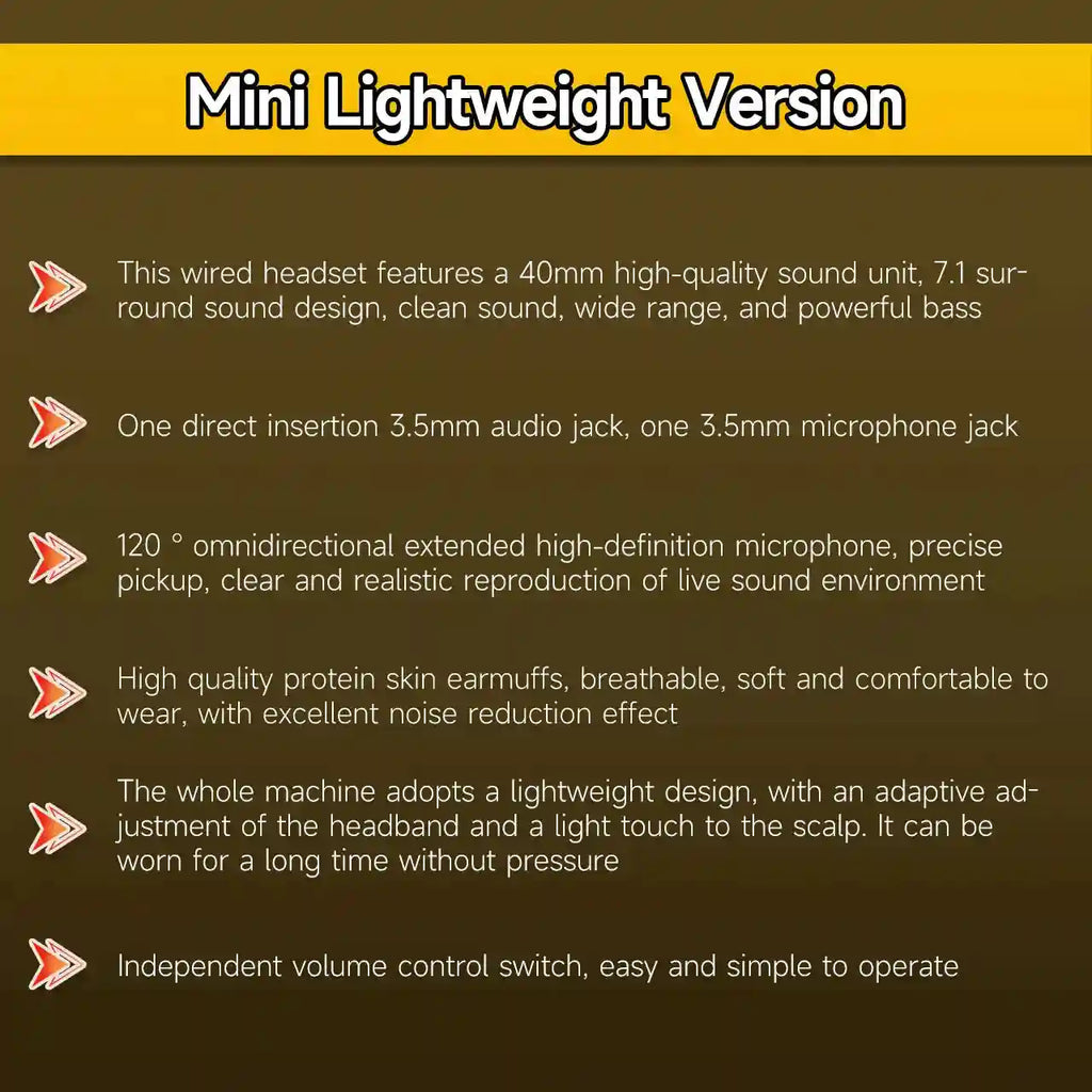 Tidesmit Red Over-Ear Gaming Headphones with Mic and Low Latency Audio Tidesmit