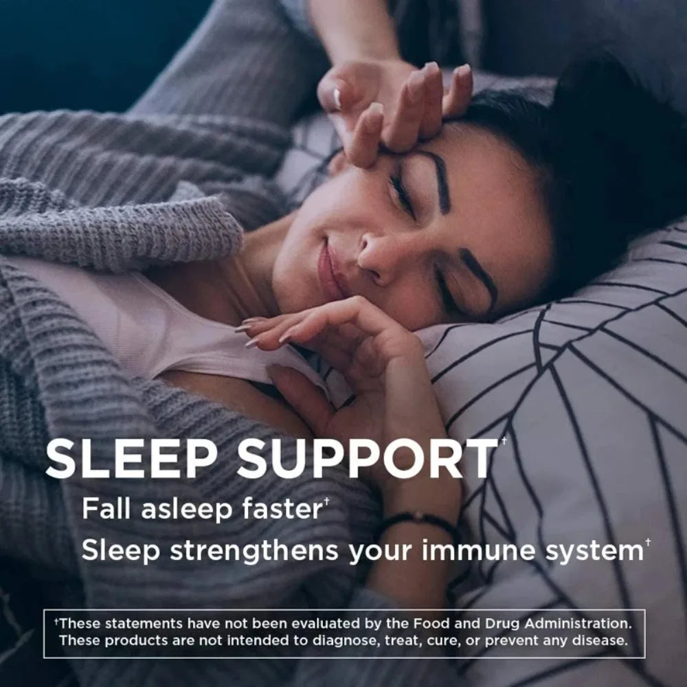 Dietary Supplement To Improve Nighttime Sleep Quality and Improve Insomnia, Reduce Waking Time, Boost Immunity, with Melatonin