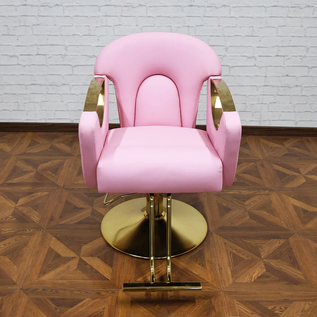 Hydraulic Barber Chair 360° Swivel Salon Seat Pink | Tidesmit Massage Chairs Barber Chair Tidesmit
