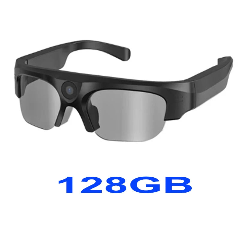Smart Audio Sunglasses with Camera: Wireless Bluetooth VR Glasses 128GB Tidesmit