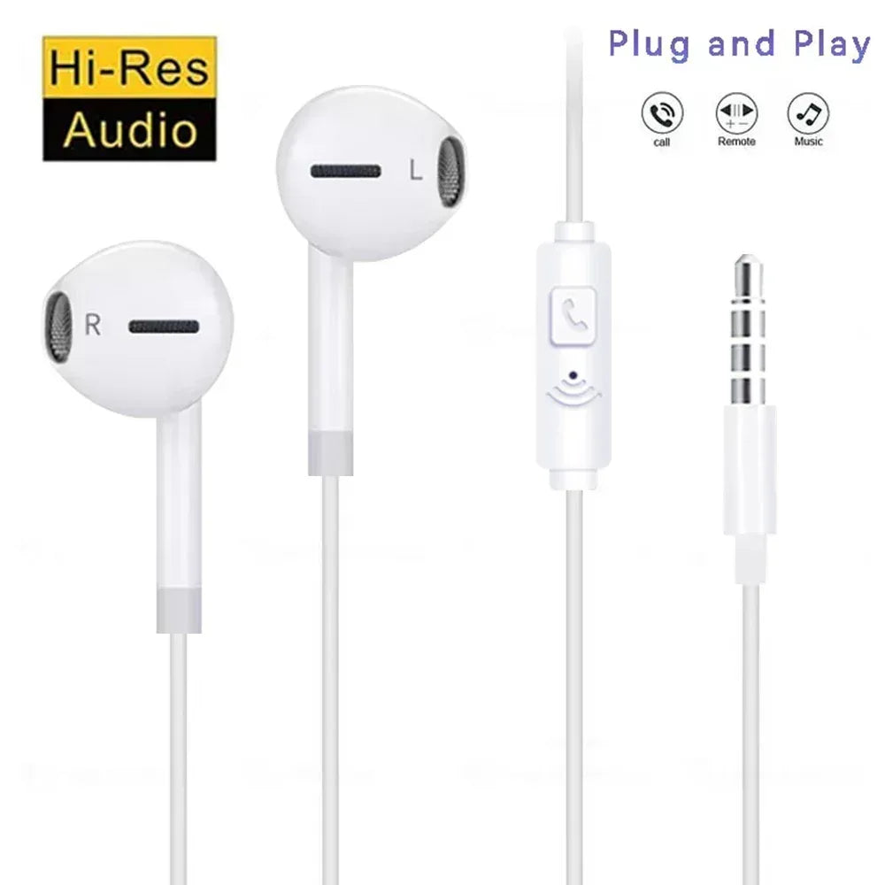 Wired Stereo Earbuds 3.5mm Universal In-Ear Headphones by Tidesmit Tidesmit