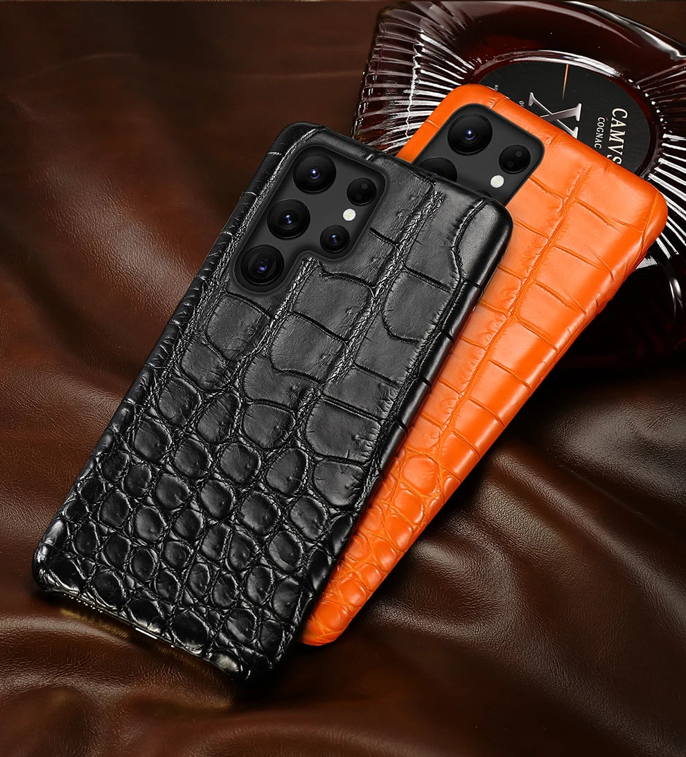 Samsung Galaxy S25 Ultra Leather Case - Slim Military-Grade Protection Tidesmit