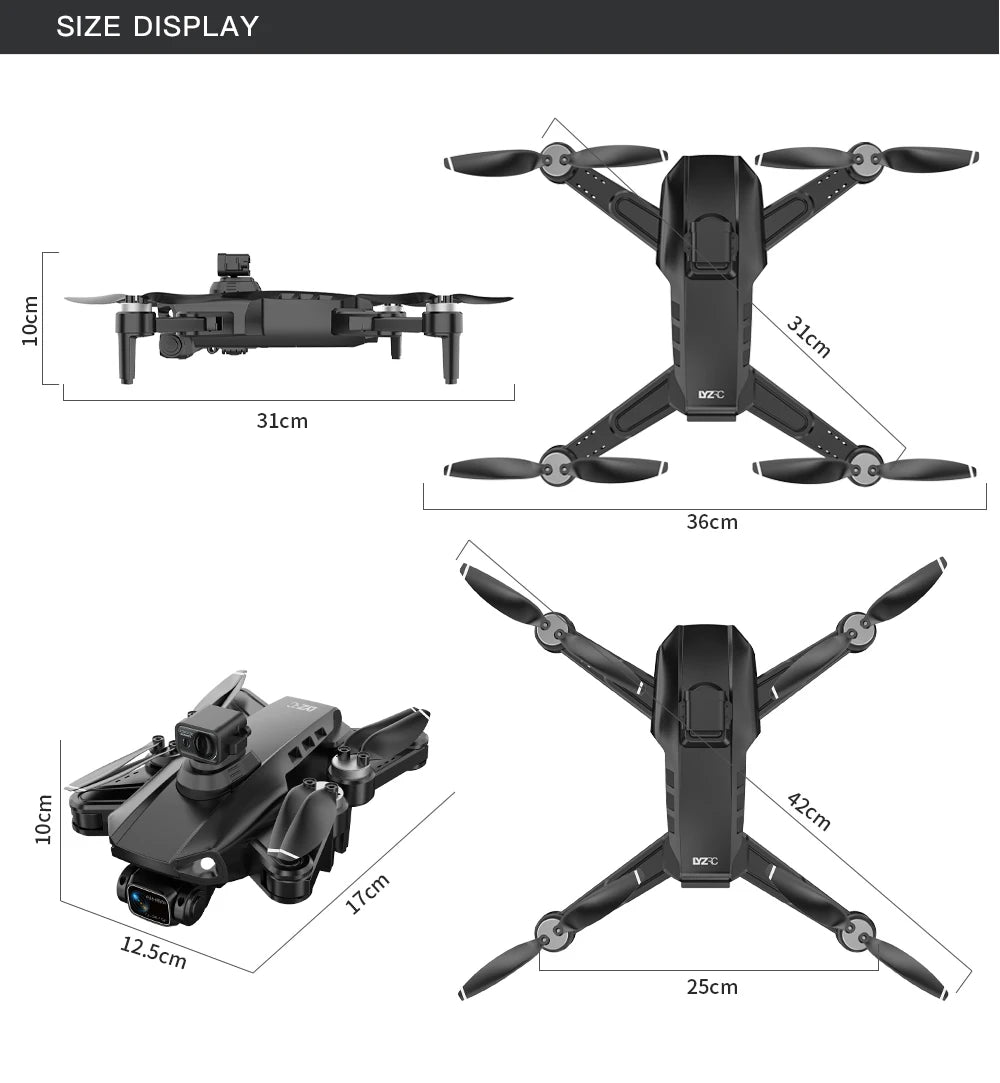4K GPS Drone with Obstacle Avoidance and FPV Camera | Tidesmit Tidesmit