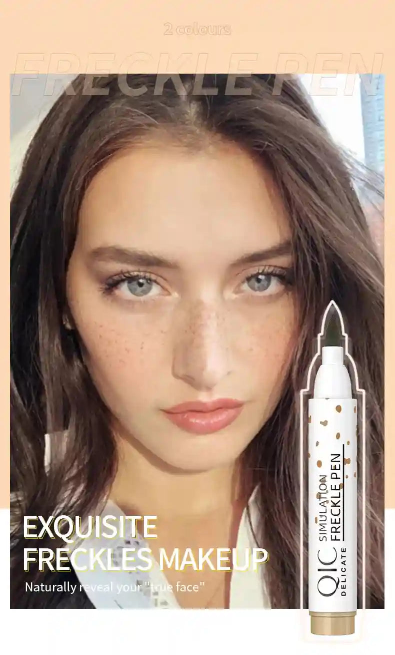 Tidesmit waterproof faux freckle pen for natural dot spot makeup application detail view