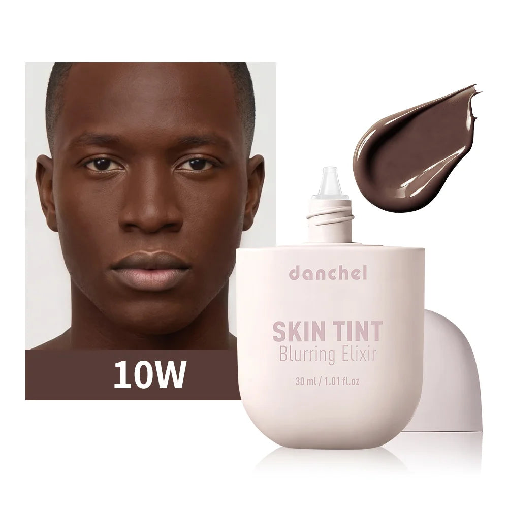 Tidesmit Skin Tint Blurring Elixir Foundation texture close-up showing hydrating long-lasting pore-blurring coverage