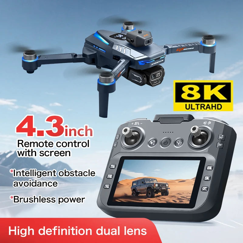4K Camera Drone Foldable Obstacle Avoidance Quadcopter GT8 Series GT8-8K-1B Tidesmit