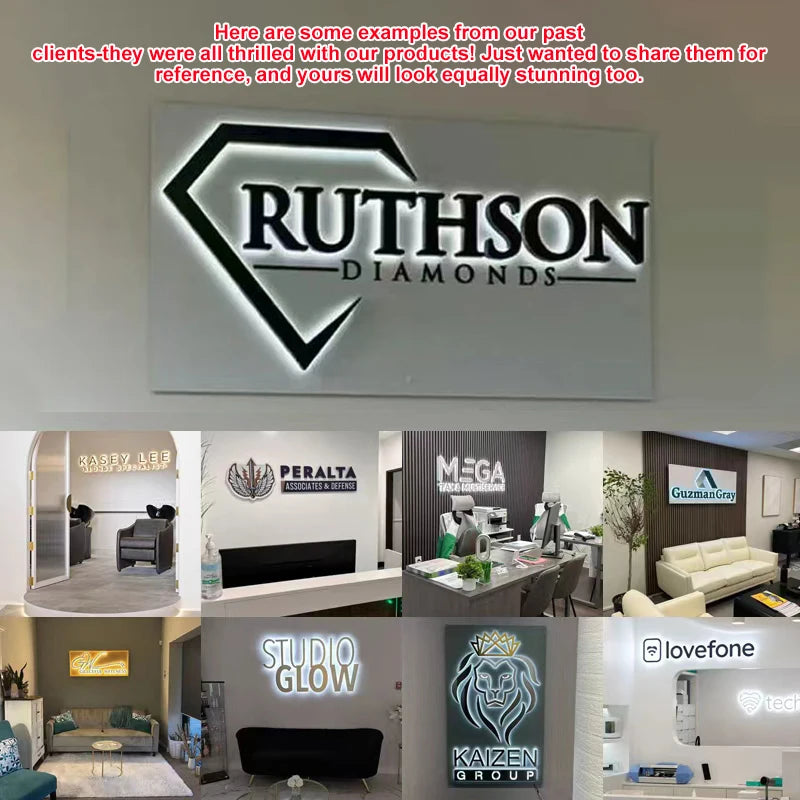 Custom LED Backlit Business Sign – Waterproof 3D Metal Lettering Tidesmit