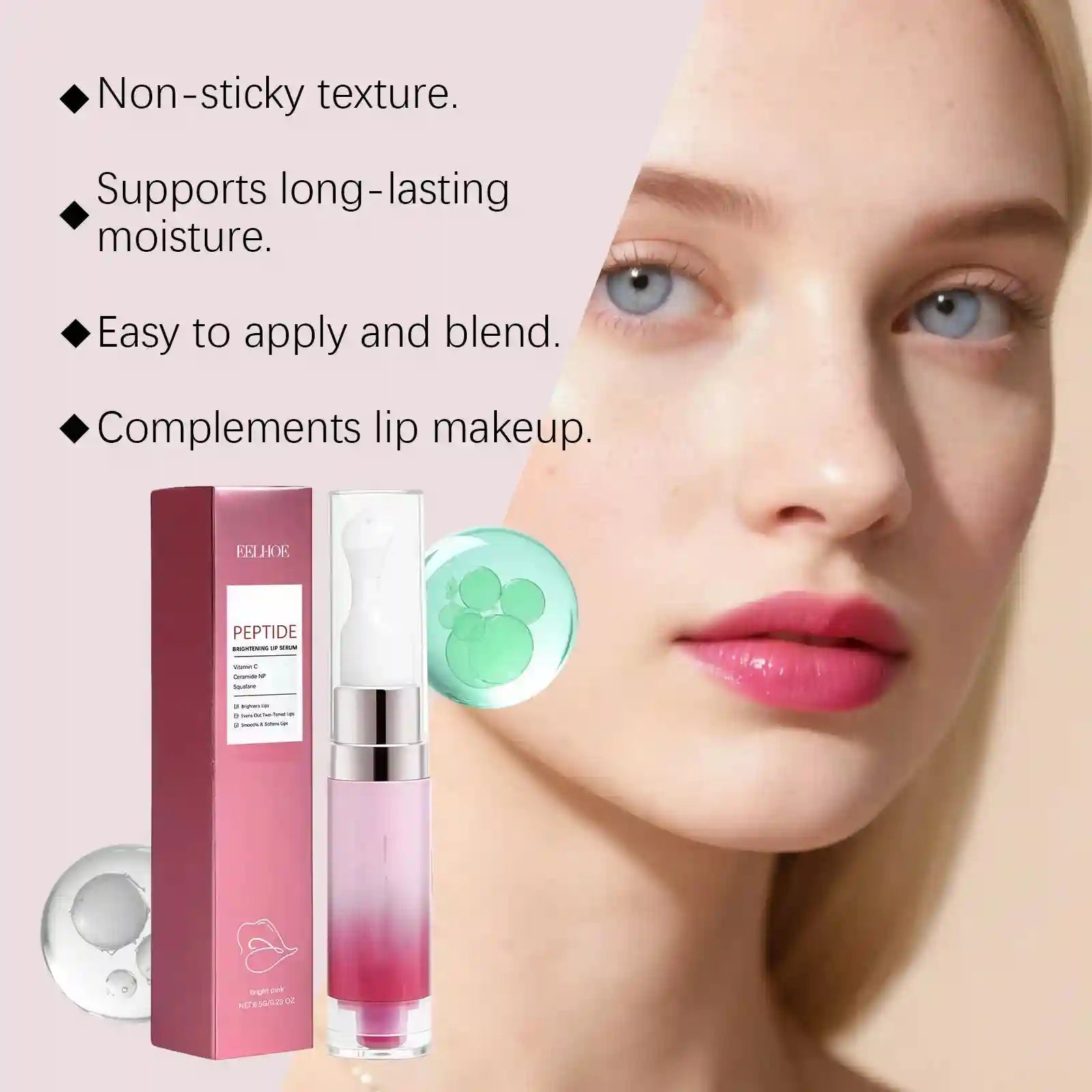 Hydrating Lip Serum: Plumping & Smoothing Lip Treatment | Tidesmit Lip Care Tidesmit