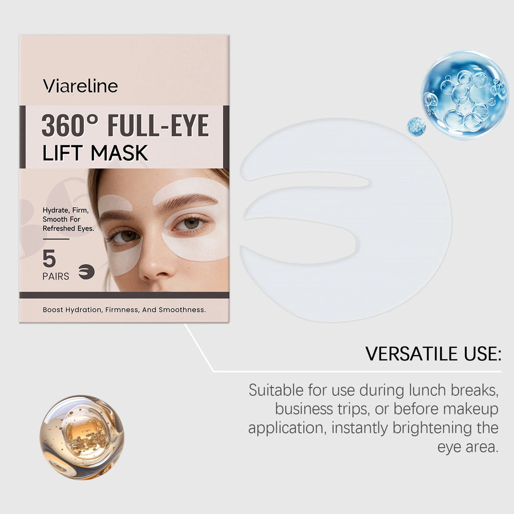 Tidesmit Viareline Vitamin C moisturizing eye patches for hydrating under eye care and rejuvenating skin texture